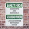 Signmission Safety Culture Sign, 7 in Width, Plastic, Rectangle, Bilingual OS-2PACK-SF-P-710-L-10730 - alternate 4